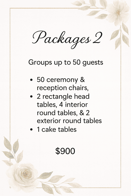 Package 2 | The Summit Weddings