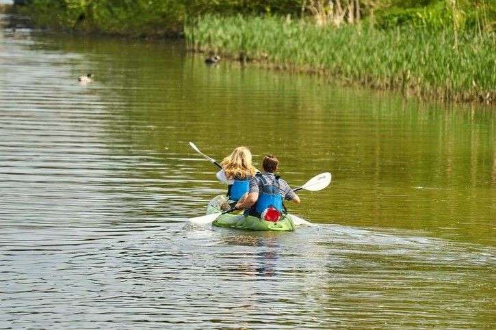 Couple Kayaking