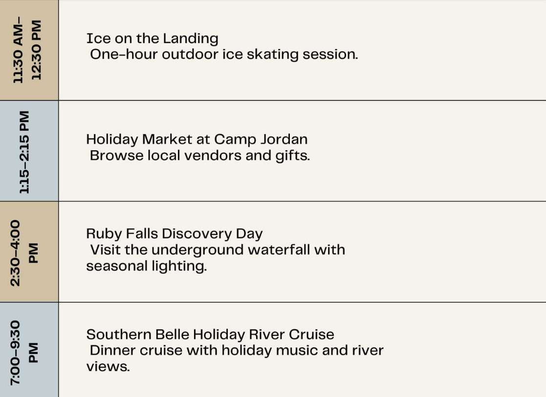Chattanooga Itinerary for Christmas