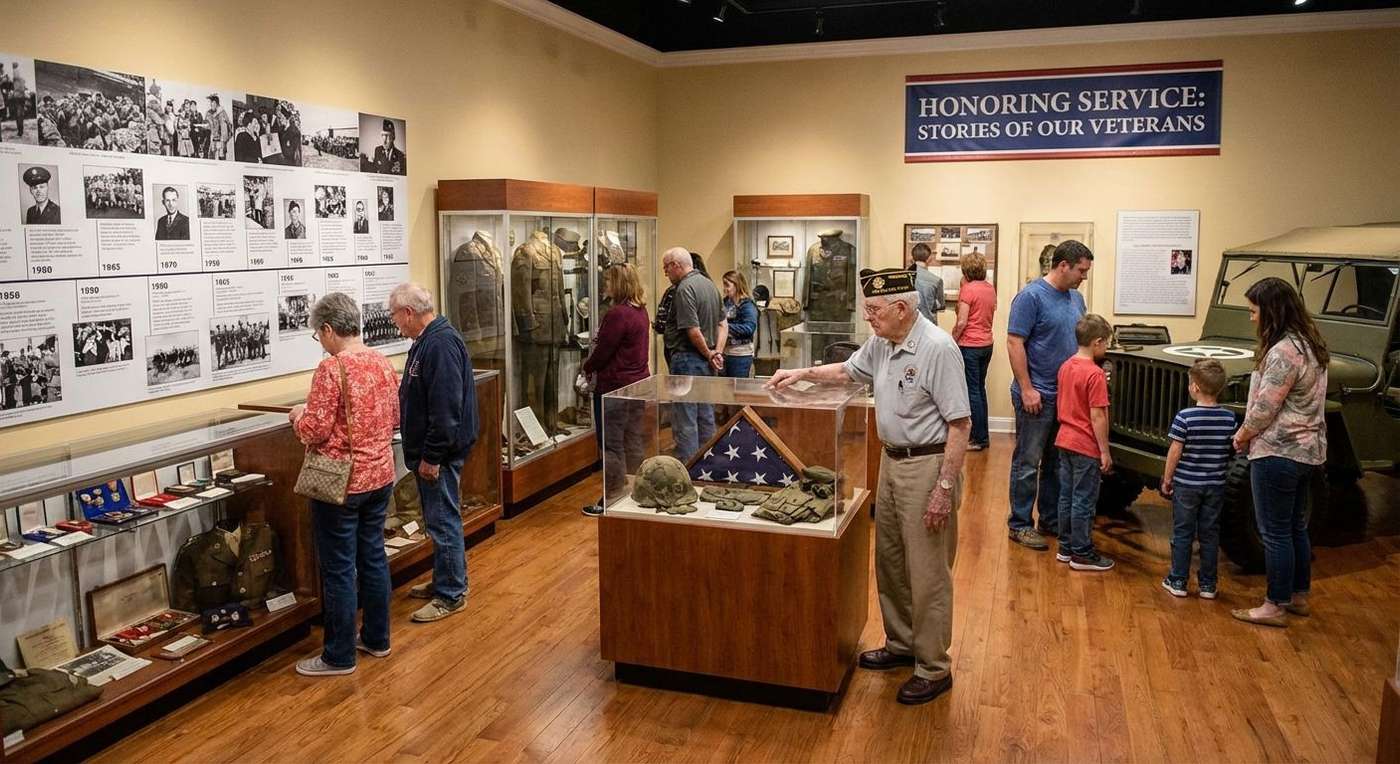 People visiting White County Heritage Museum
