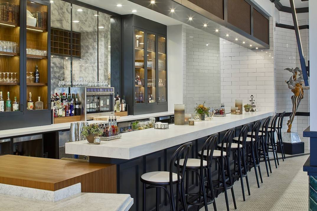 Whitebird modern restaurant dining room in downtown Chattanooga
