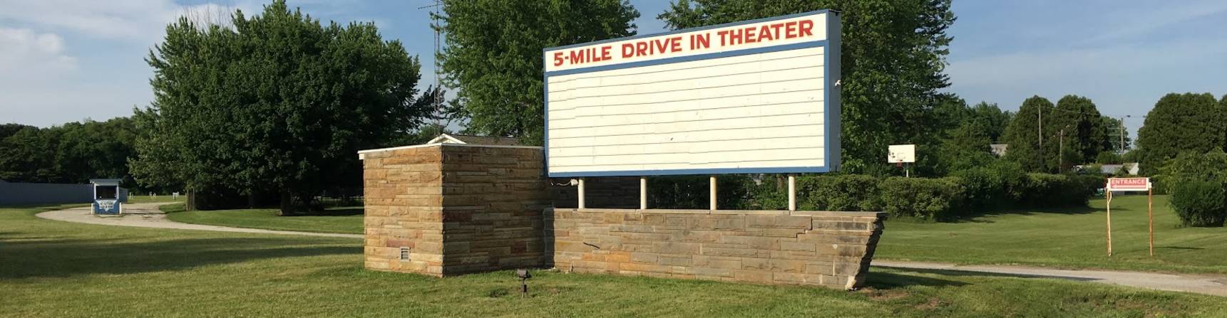 5 Mile Drive-In marquee in Dowagiac, Michigan