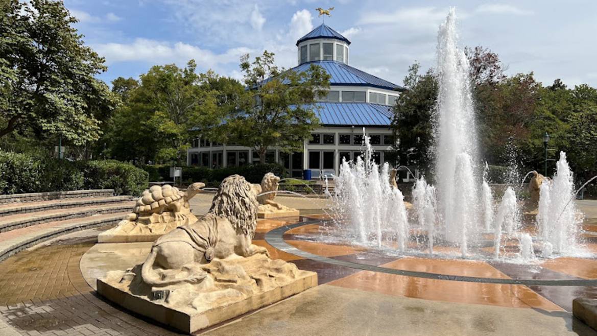 Coolidge Park along the Tennessee River in Chattanooga