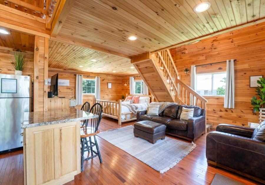 Cloud 9 Cabin with an indoor pool, hot tub, & fire pit! Main Image